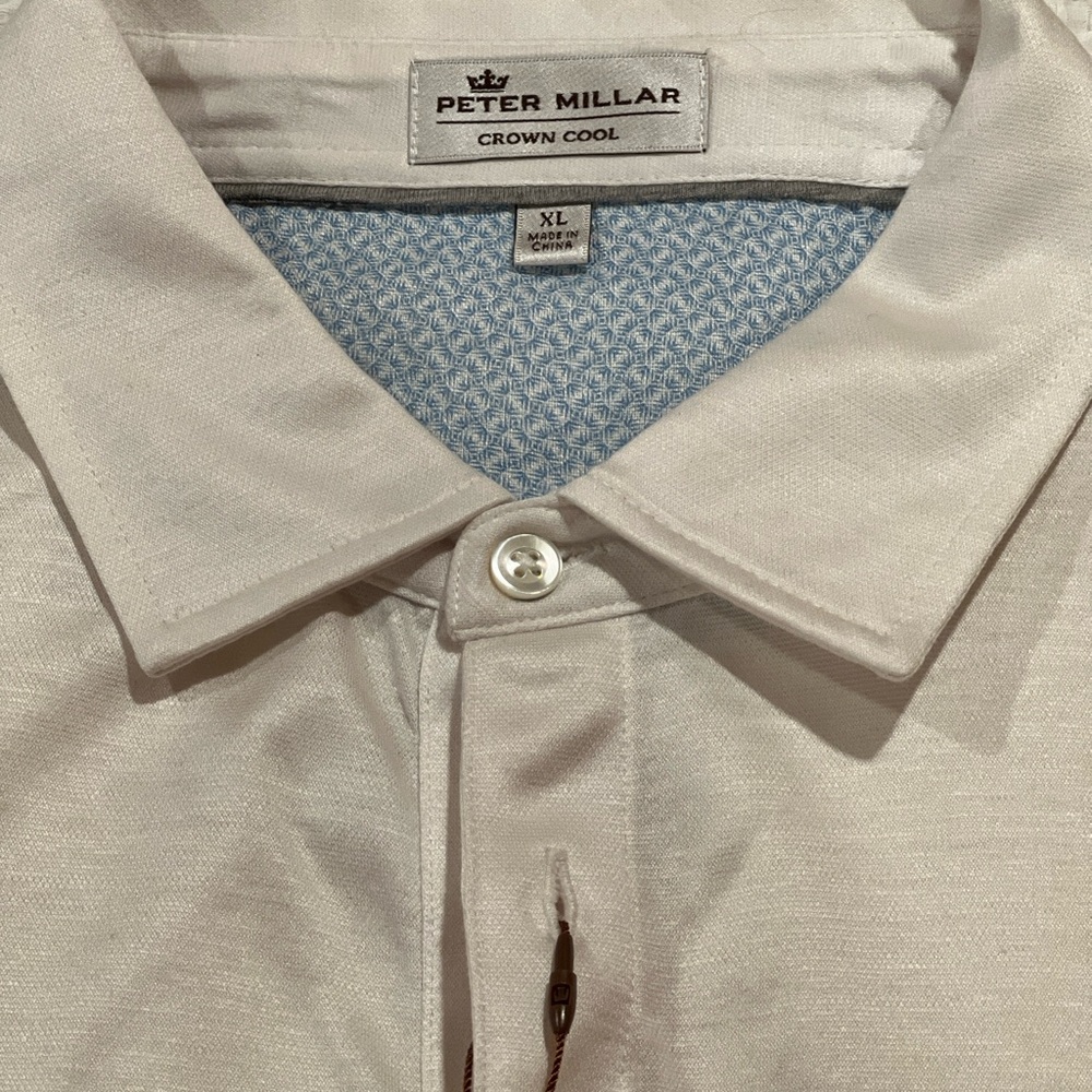 Peter Millar Off White Casual Polo Shirt